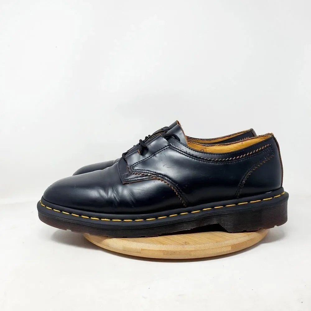 Dr Martens 1461 Ghillie Shoes Mens 10 Black‎ Academia Punk Lace Up Oxford Shoes